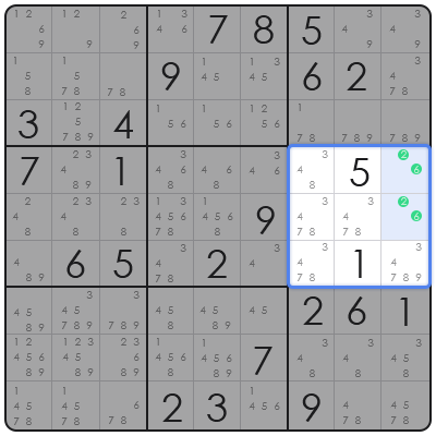 sudoku candidate identification